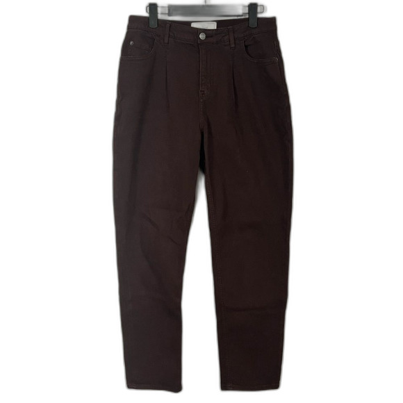 Fat Face Purple Mid Rise Cleo Canvas Barrel Leg Chinos Size 4 - Picture 2 of 12